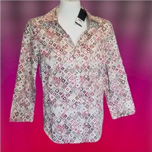 NWT GH Bass & Co Blouse Medium